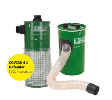CamVac CGV336-4 55L 2000w Vacuum with 4\" Inlet -C/W ZAMV & DX100X & Defender 150L Interceptor Package &pound;599.99